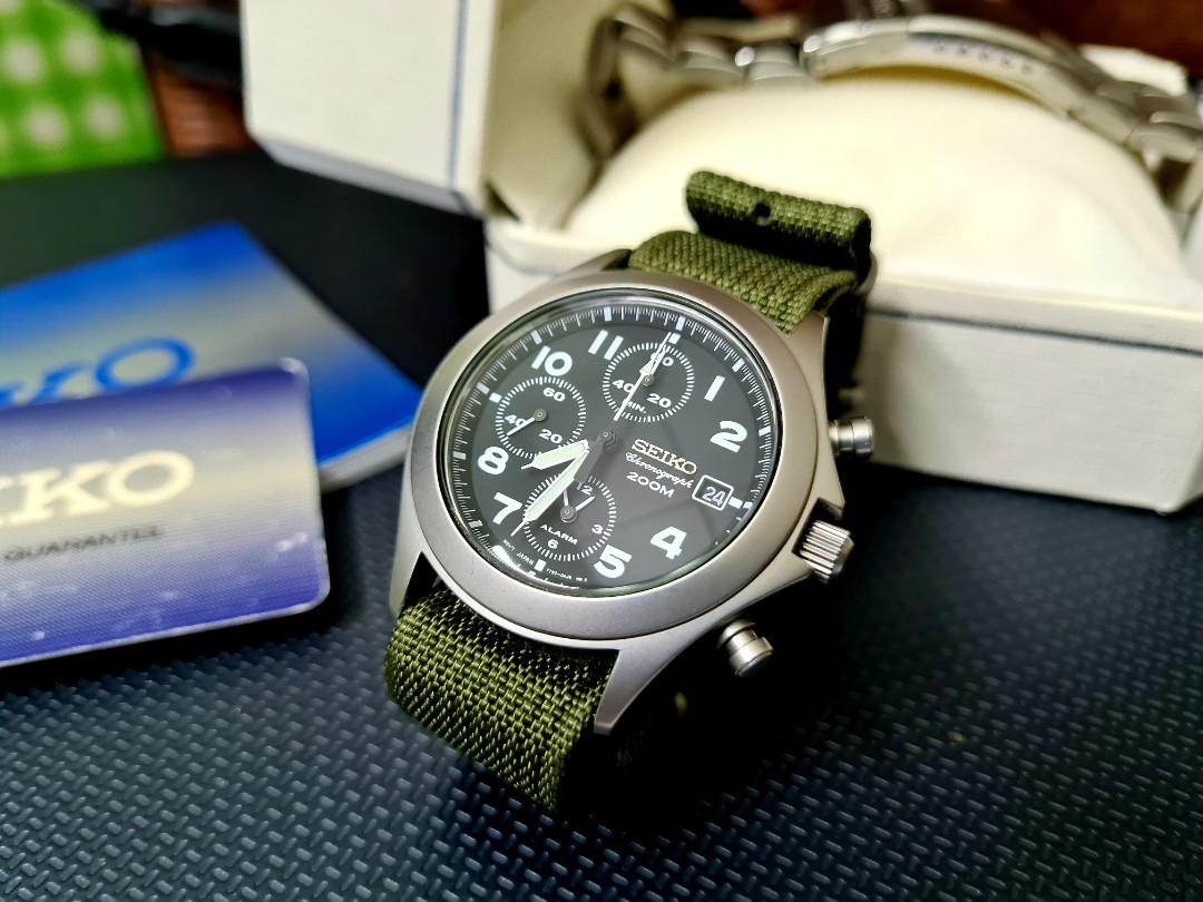 Rare Seiko Military Field Watch SNA029 Men s Fashion Watches