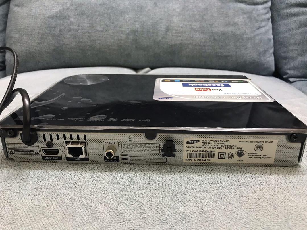 Samsung BluRay Disc Player, TV & Home Appliances, TV & Entertainment