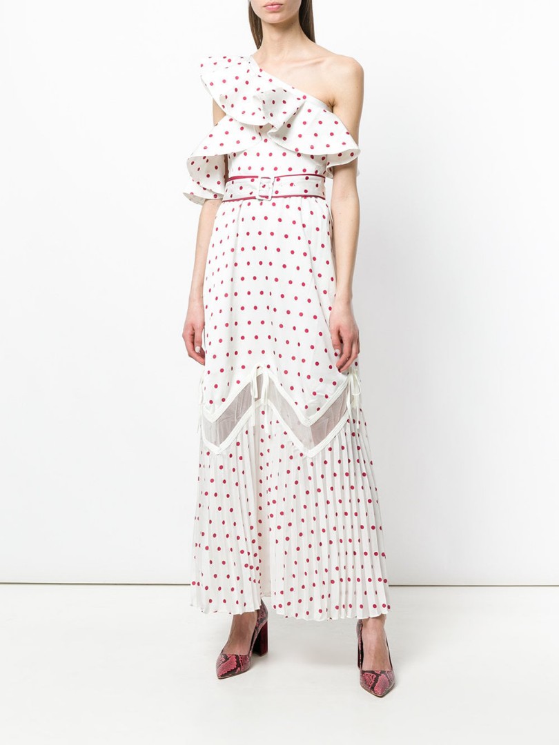 Self portrait red deals polka dot dress