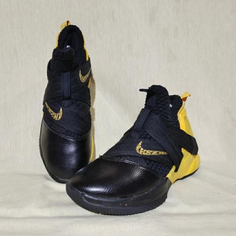 Lebron soldier 12 black yellow sale