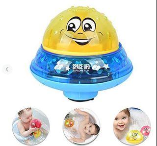 Space UFO Spray Water Baby Bath Toy with Light and Music