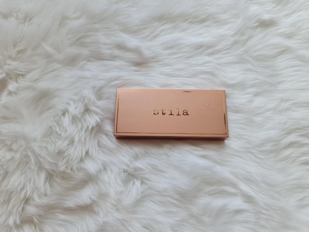Stila Shine Bright Highlighter Bronzer Blush Eye Palette, Beauty