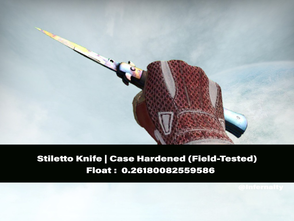 Stiletto Knife Case Hardened FT CSGO SKINS KNIVES, Video Gaming, Gaming