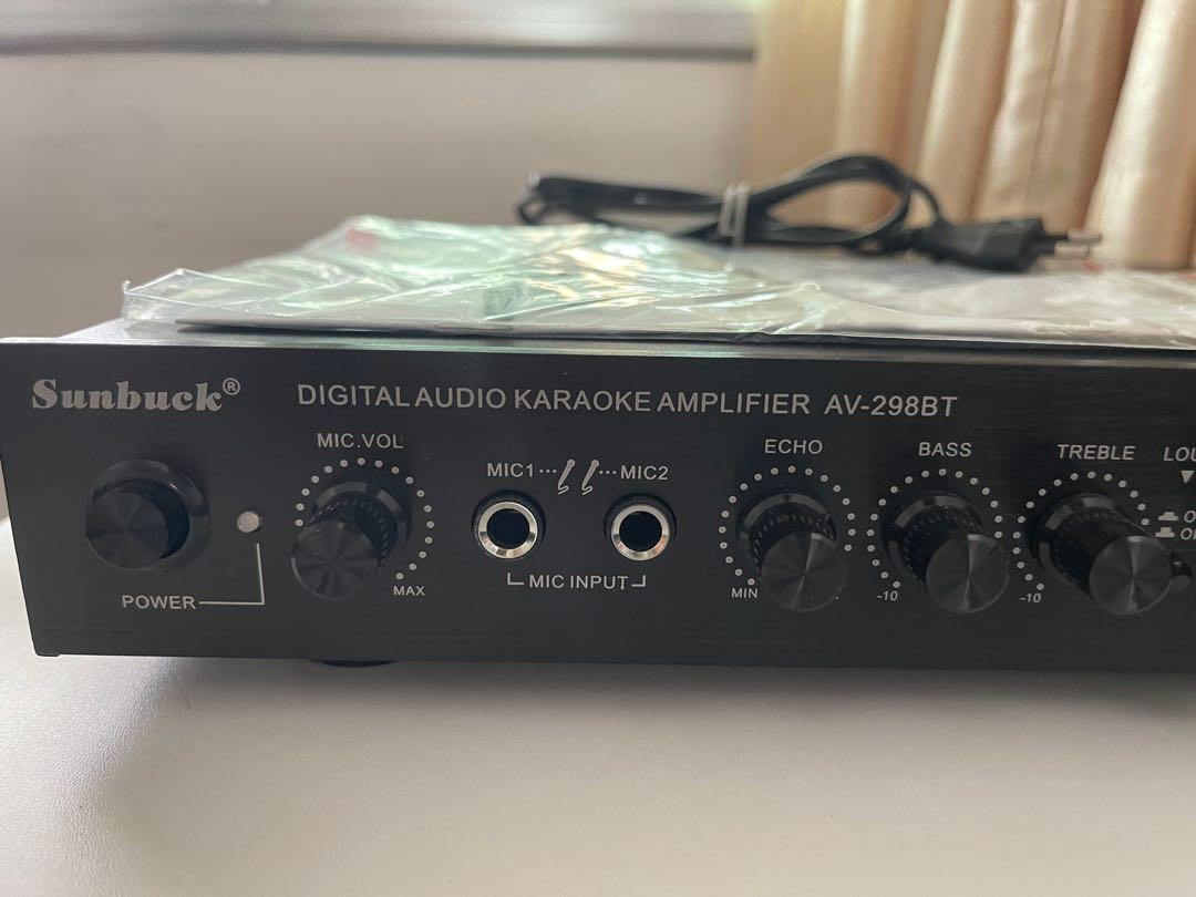 Sunbuck Digital Audio Karaoke Amplifier AV-298BT, Audio, Soundbars ...