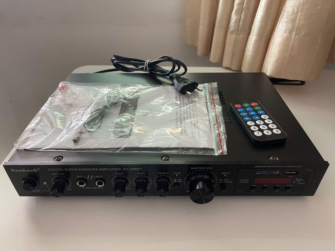 Sunbuck Digital Audio Karaoke Amplifier AV-298BT, Audio, Soundbars ...