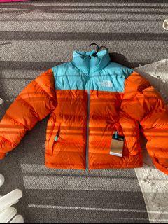 The North Face Puffer Jacket Orange/Blue