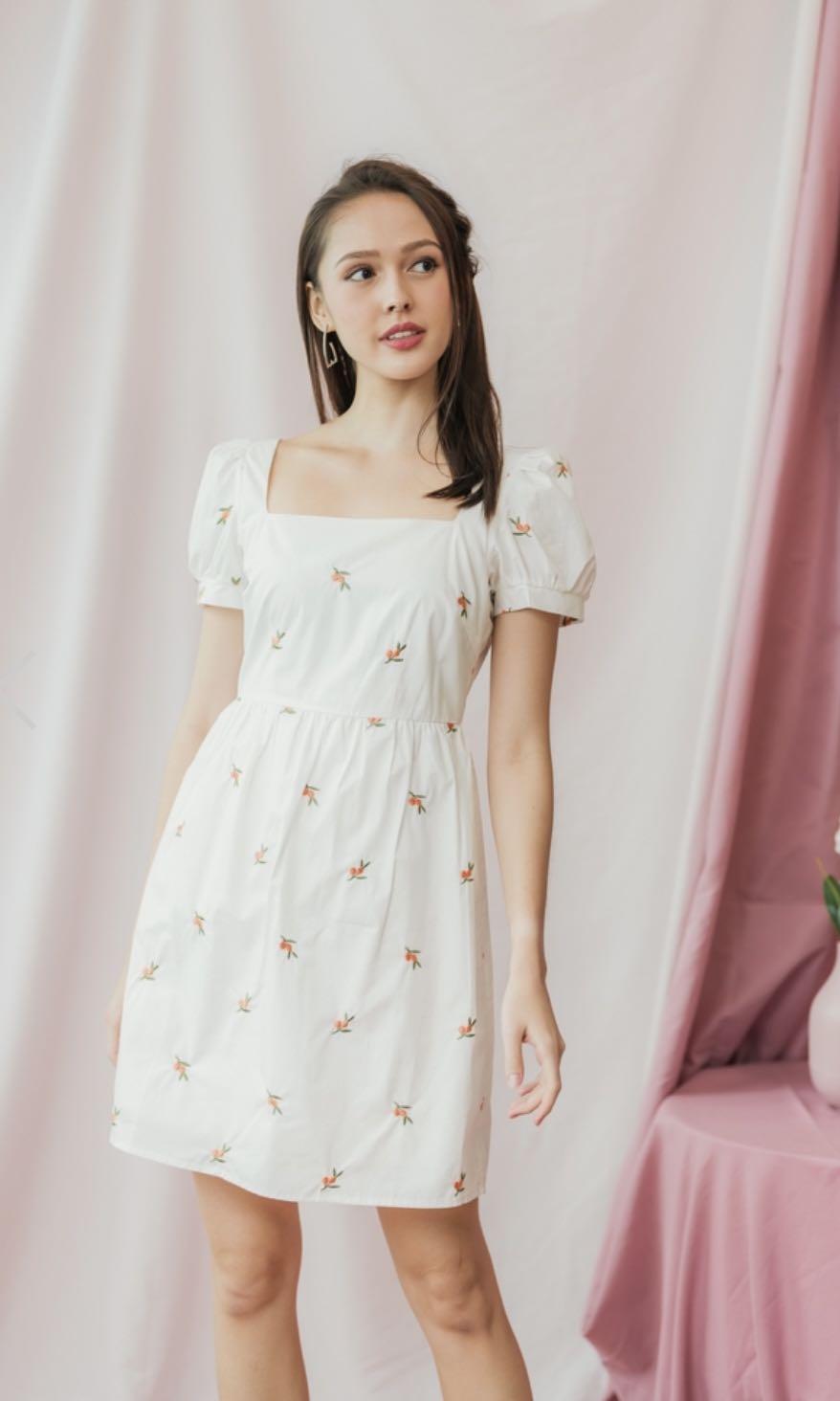 Felicity embroidered dress sale