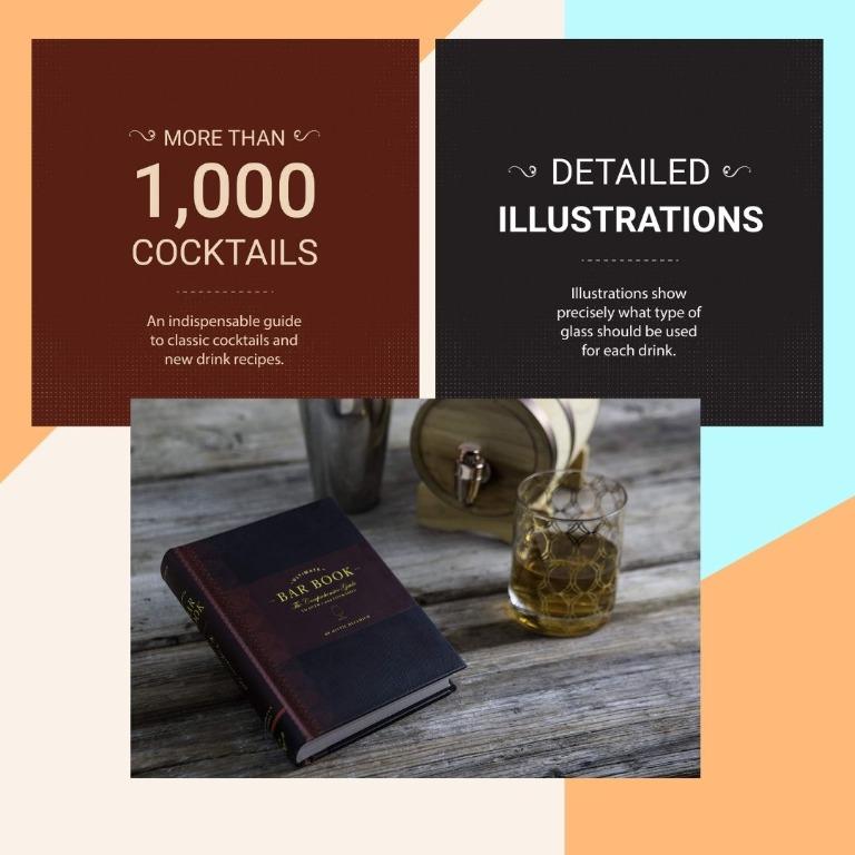 The Ultimate Bar Book: the Comprehensive Guide to over 1,000 Cocktails (Cocktail  Book, Bartender Book, Mixology Book, Mixed Drinks Recipe Book) by Mittie  Hellmich, Hardcover