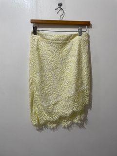 Tobi Lace pencil skirt