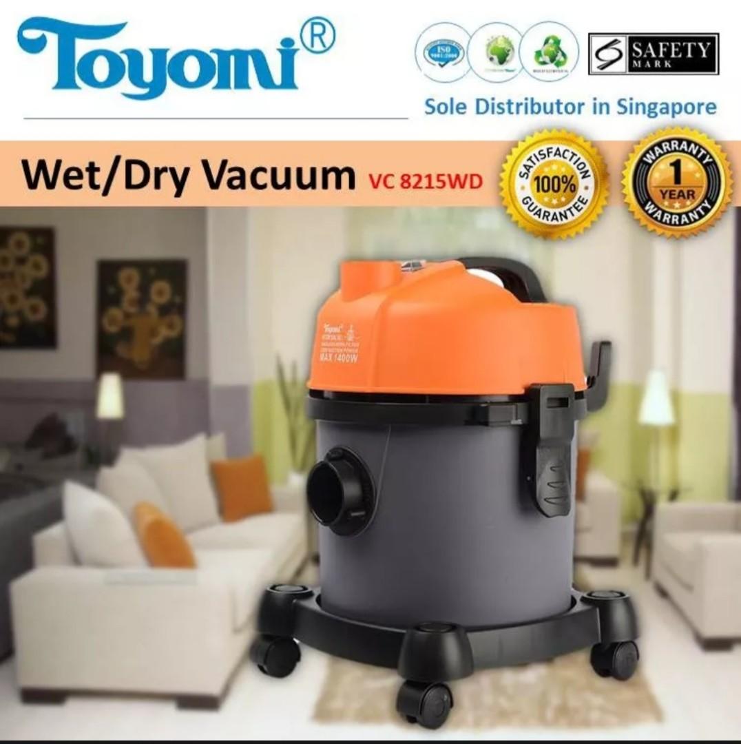 TOYOMI Wet / Dry Vacuum Cleaner VC8215WD Suck Water / Clean Aircon Official 1 year
