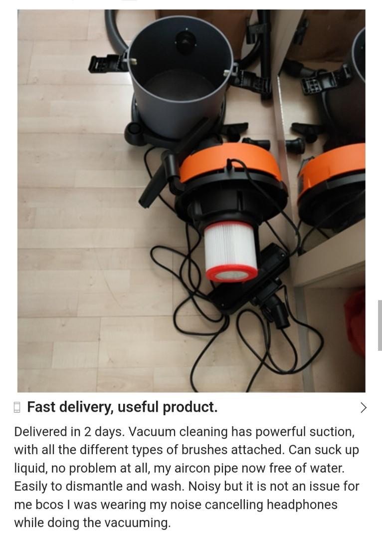 TOYOMI Wet / Dry Vacuum Cleaner VC8215WD Suck Water / Clean Aircon Official 1 year