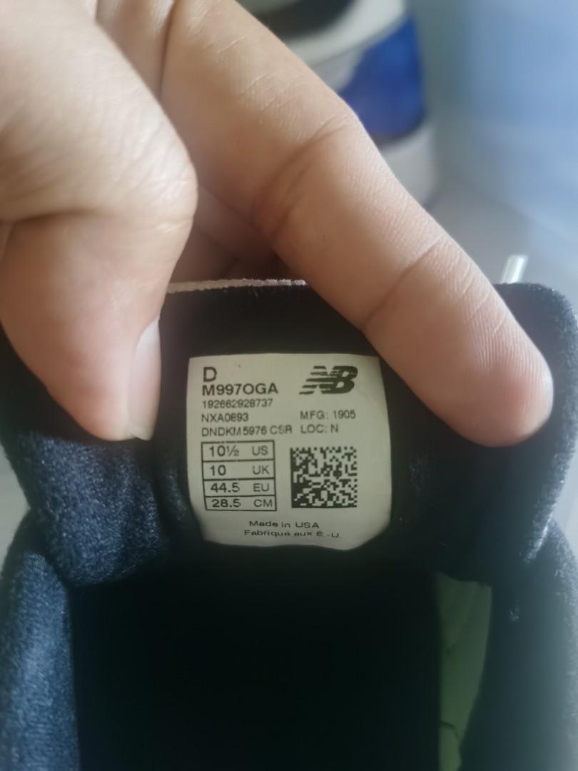 Used nb997 made in usa us10.5 eu44.5