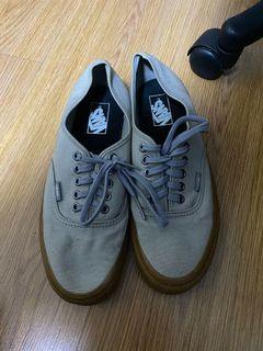 vans grey with black sole