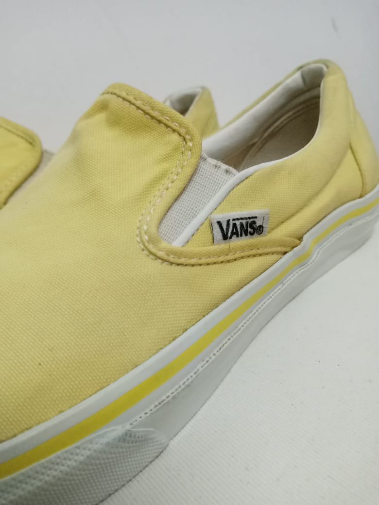 Bright yellow slip shop on vans