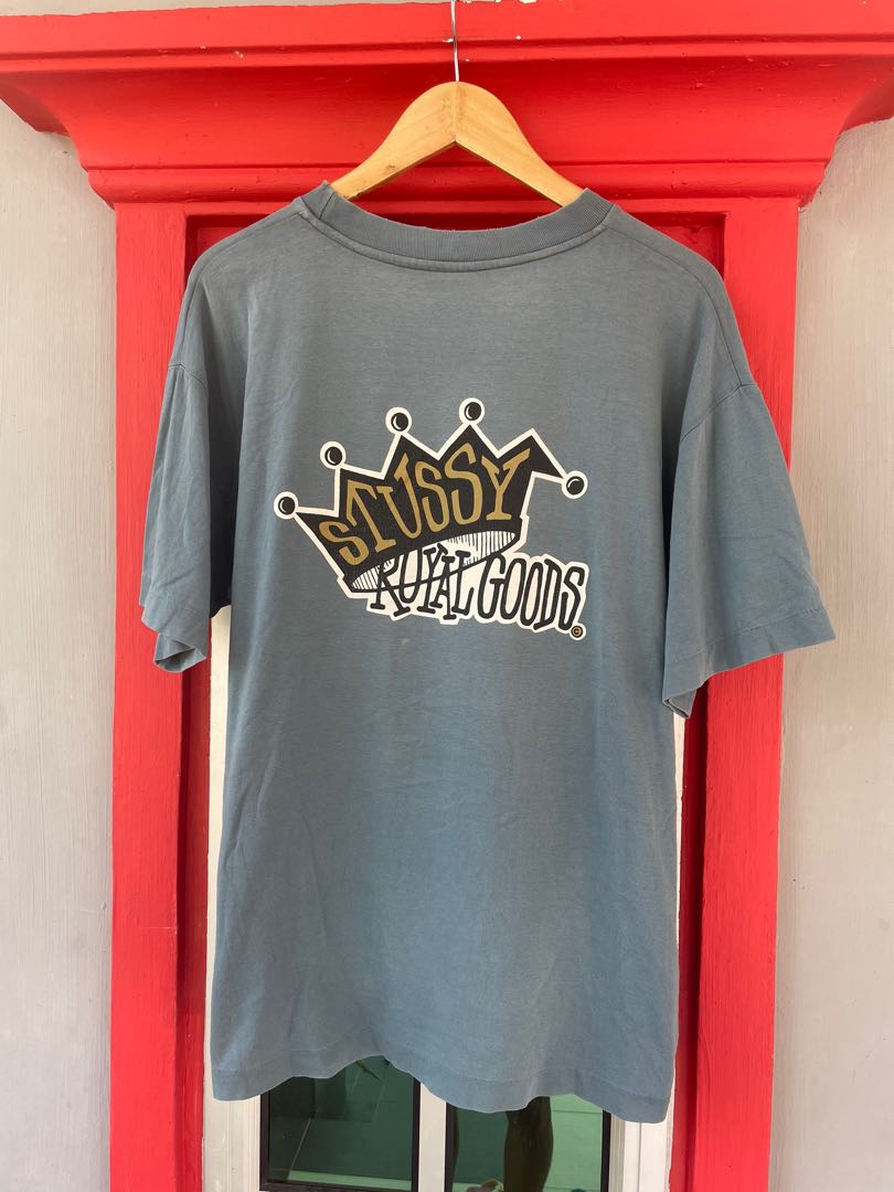 Vintage 80s Stussy Royal Goods Crown Tshirt