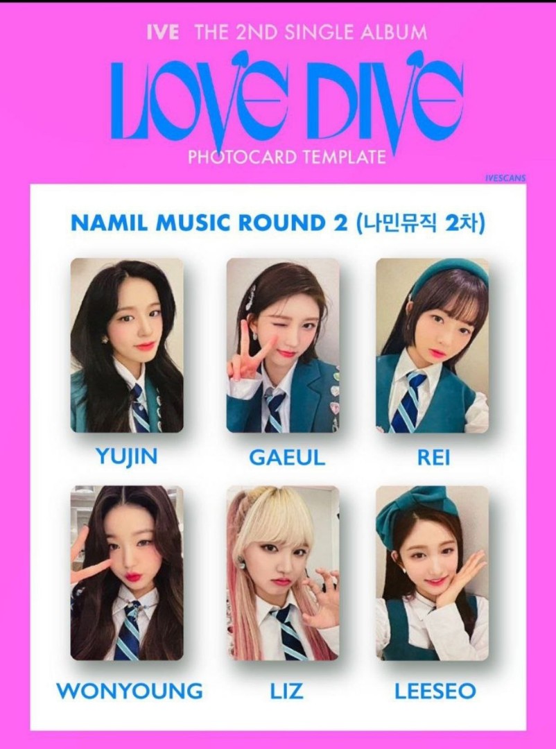 IVE nanyi shop namil music 特典 トレカ 中国 コンプ - K-POP/アジア