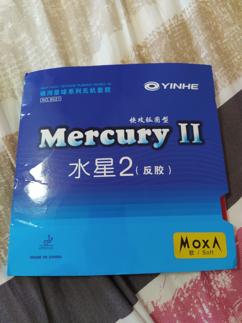 Yinhe Mercury 2 (Soft) (Table Tennis Rubber), Sports Equipment, Sports ...