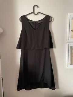 Zalora Basics Black Plain Dress - Small