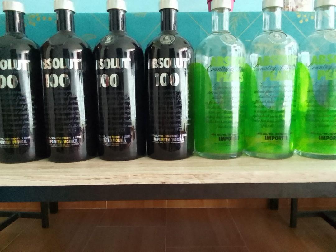 21 EMPTY VODKA BOTTLES, Food & Drinks, Beverages on Carousell