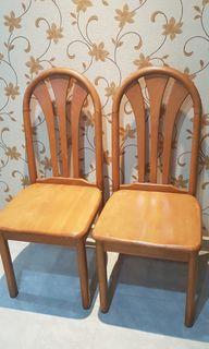 2 Solid wooden chairs @ $20