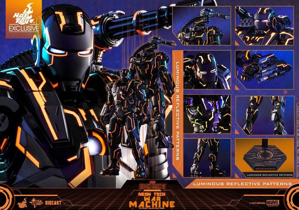 3 1ser3 hot toys hottoys hot mms485d24 Ironman mark4 neon tech 1.0 mms523d29 Ironman mark 6neon tech 2.0 mms553d35 war machine mark 1 neon
