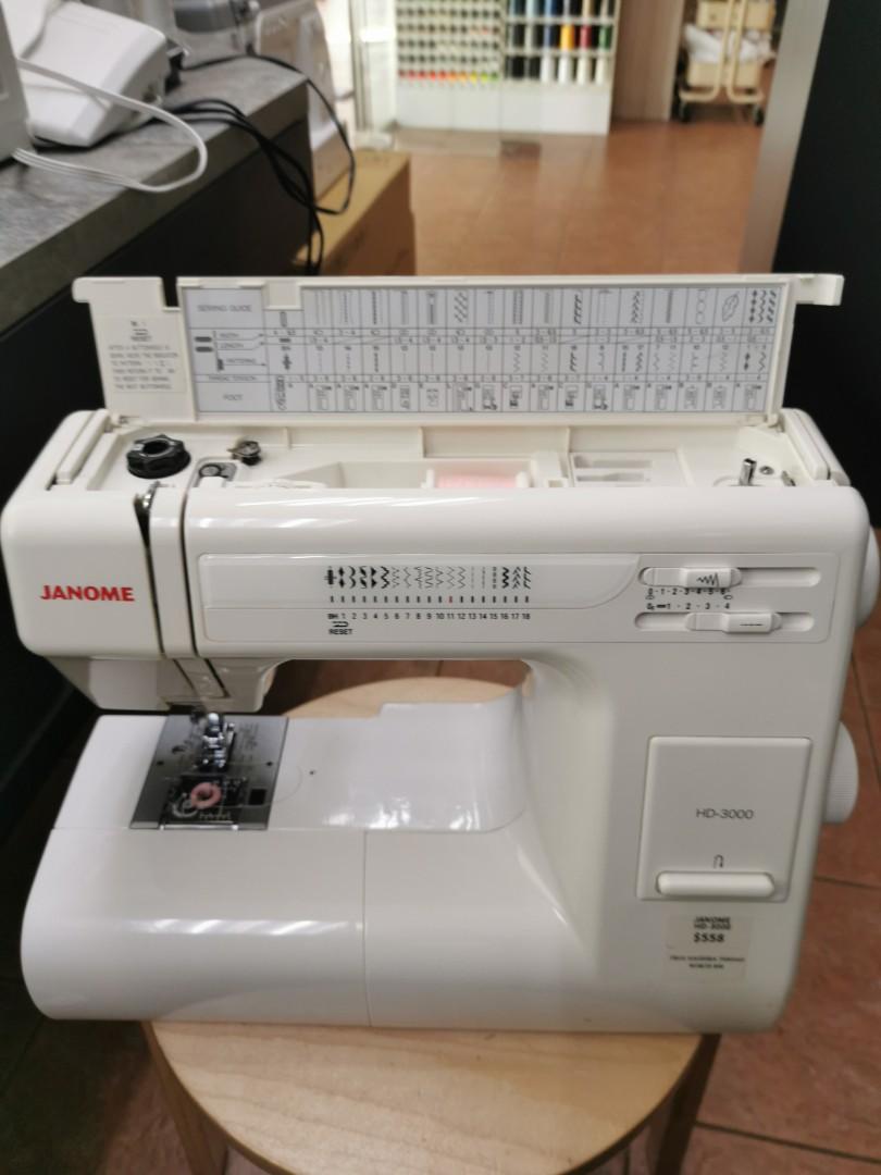 (1 Year Warranty)(Display Set) Janome HD3000 Sewing Machine, Hobbies
