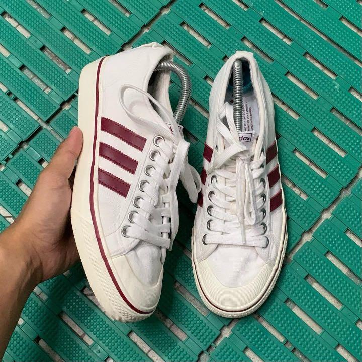 Adidas Nizza Stripe Maroon
