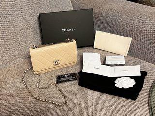 CHANEL WALLET ON CHAIN TRENDY CC 2021 (LIGHT BEIGE w GHW)