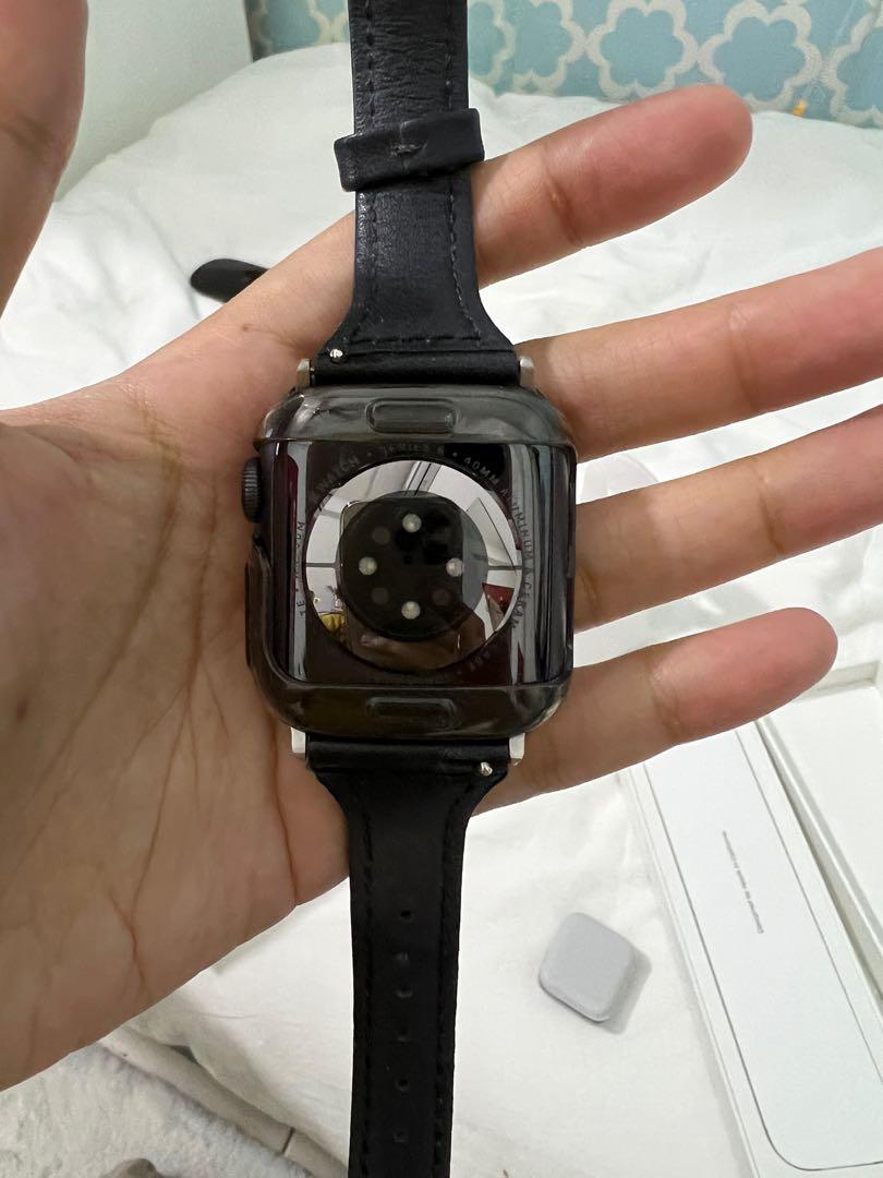 Apple watch series 6 gps space 2025 grey aluminium case with black sport band