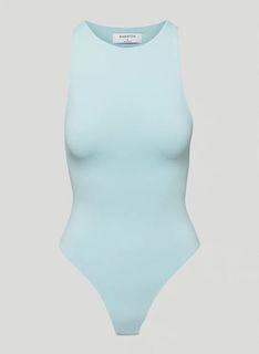 Aritzia Sleevless Blue Top Bodysuit