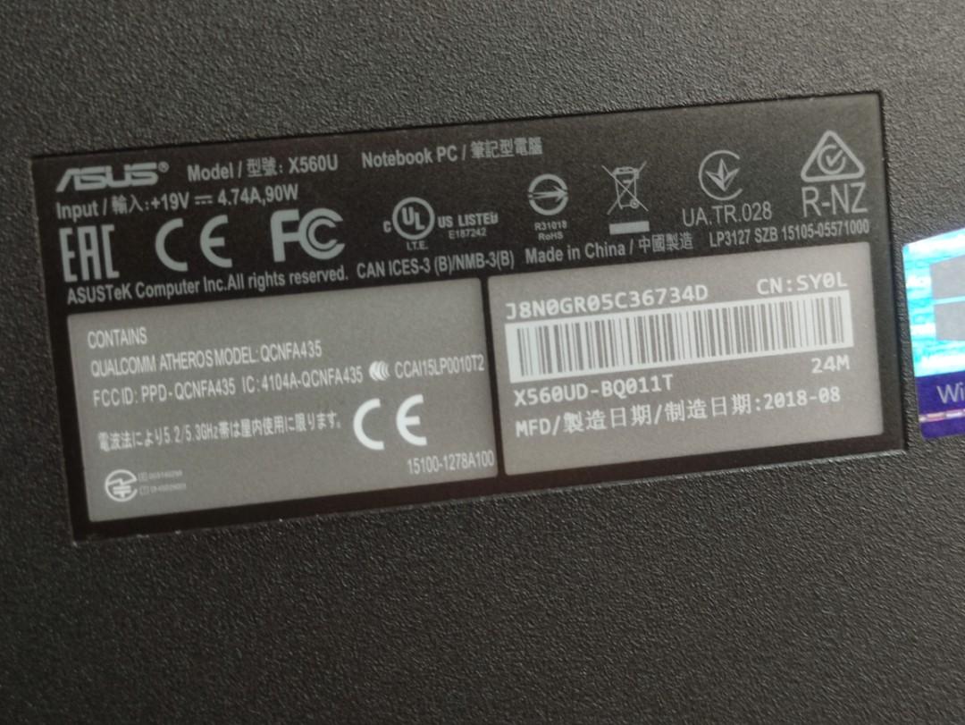 Asus x560u Bottom keyboard Case (Category: Laptops & Notebooks) located in Bacoor. Submitted by ivanyun (Listing ID 1162602575, Image 3). Description: Asus x560u Bottom case free keyboard and mousepad untested both key and mouse. freebie only pickup bacoor good case COD lalamove rate.