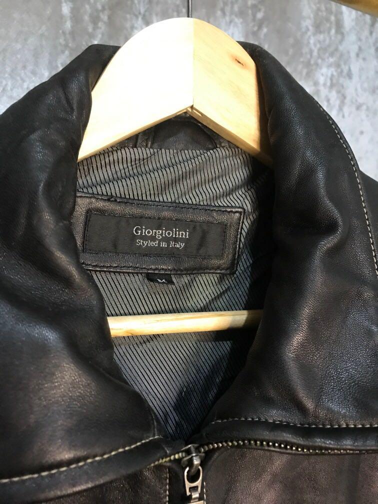 Authentic Giorgiolini Genuine Leather Jacket Men s Fashion Coats