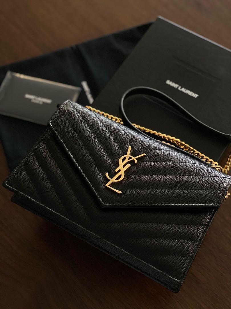 Suplook REAL LEATHER, TOP QUALITY YSL Saintlaurent CASSANDRE MATELASSÉ ENVELOPE  CHAIN WALLET IN GRAIN DE POUDRE EMBOSSED LEATHER VS WRONG VERSION (If any  inquiry or order pls contact whatsapp +8618559333945) : r/Suplookbag