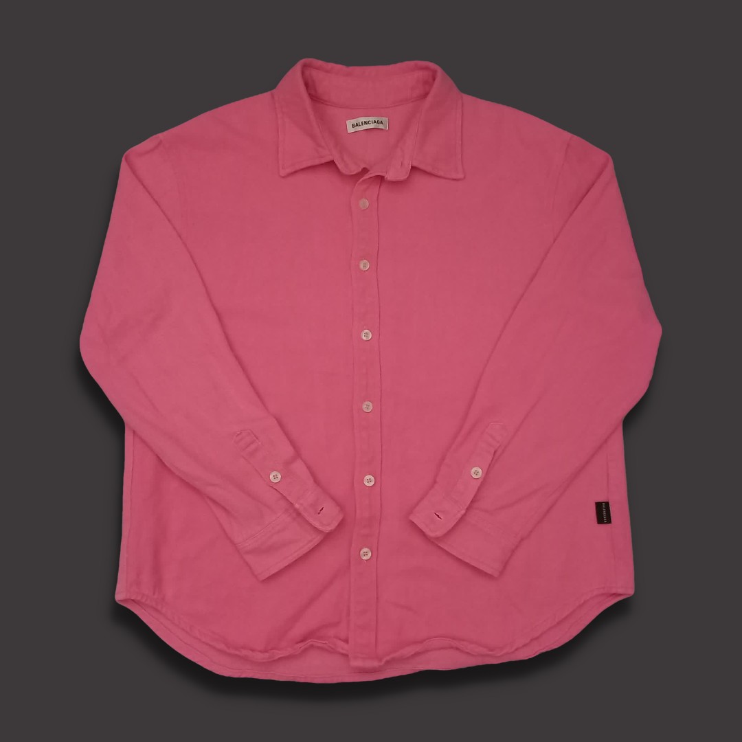 balenciaga pink denim jacket, Men's 