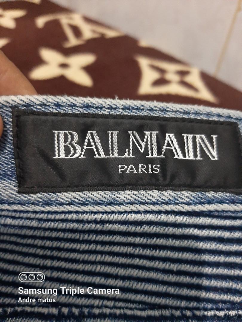 Balmain jeans bikers, Barang Mewah 