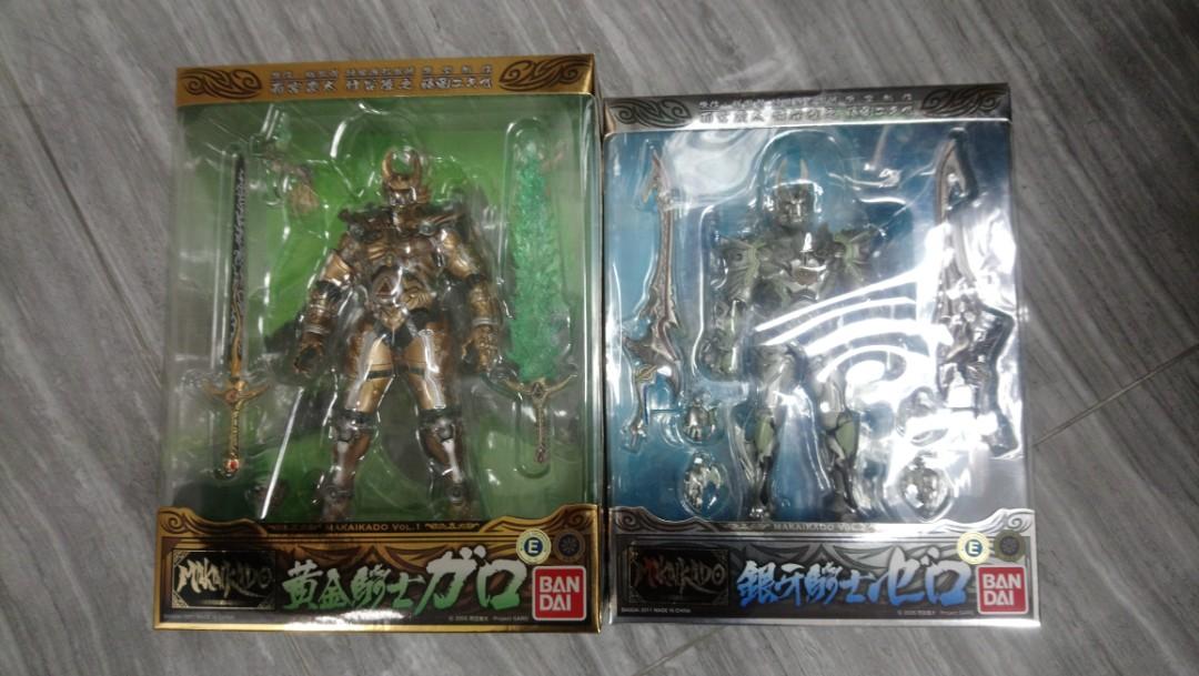 全新Bandai SIC 魔戒可動黄金騎士Garo 牙狼銀牙騎士Zero 絕狼共兩盒不