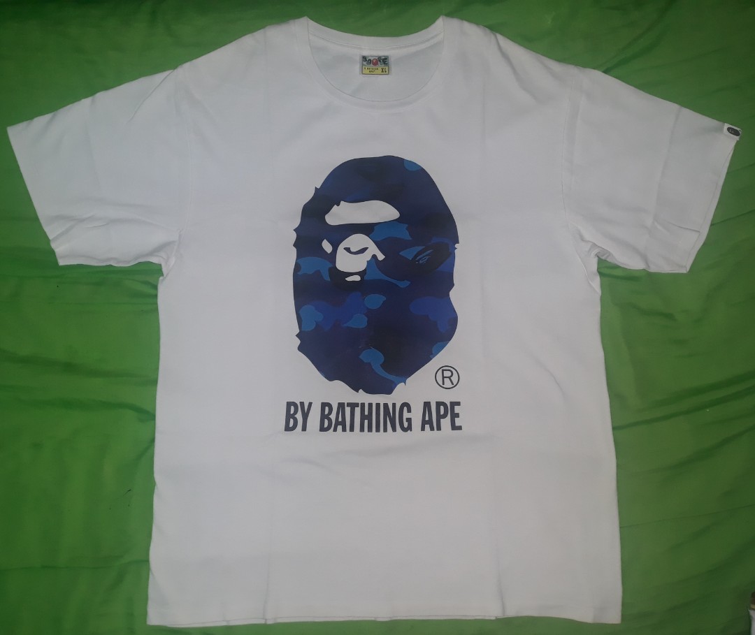 Bape Blue Camo Big Head T-Shirt (Legit 