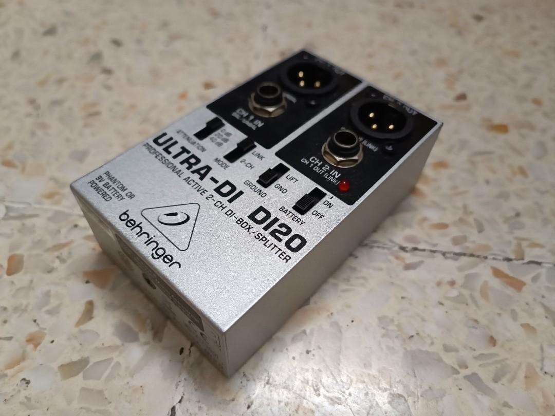 Behringer DI20 dual channel DI box, Hobbies & Toys, Music & Media