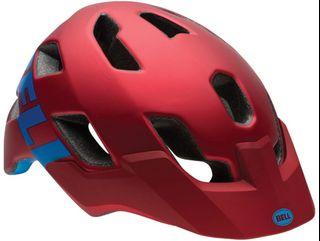 Bell Stoker MTB Helmet, Bike Helmet - Matt Red Emblem, Available Size - Medium and Large