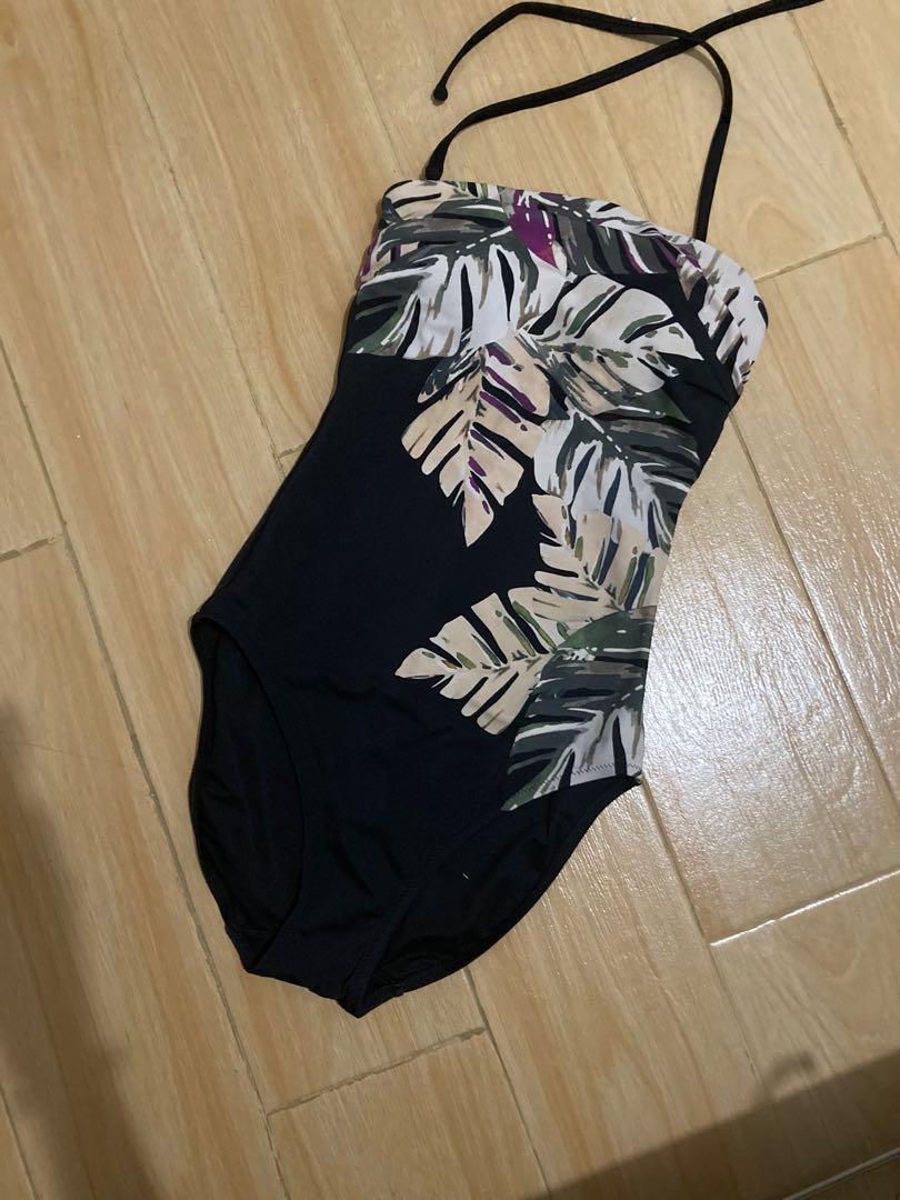 Black halter one piece, Women's Fashion, Swimwear, Bikinis & Swimsuits