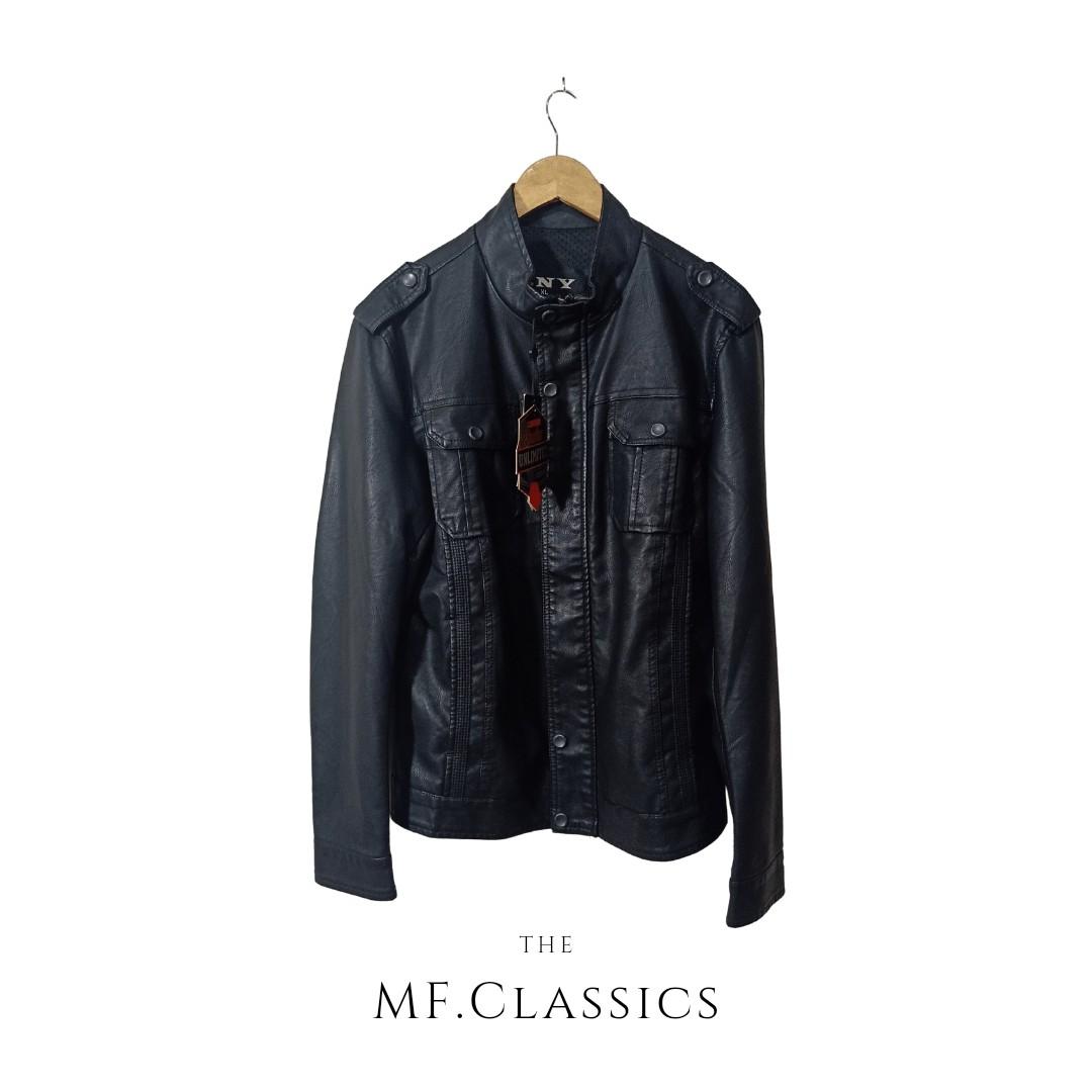 BNY Leather Jacket Black 27 L 21 W