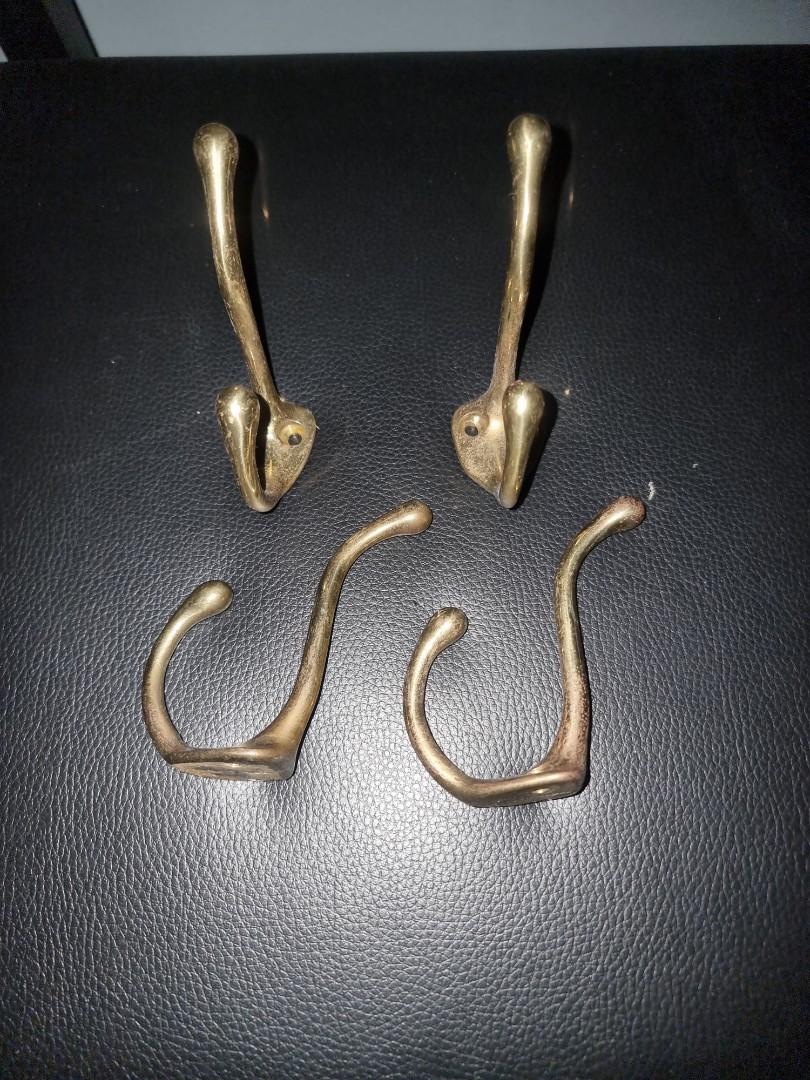 Brass Hanger Furniture Home Living Home Improvement Organisation Hooks Hangers on Carousell
