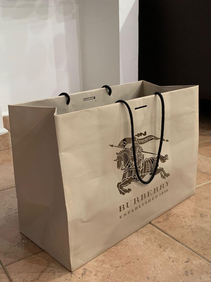 Burberry Paper Bag Women s Fashion Bags Wallets Tote Bags on Carousell