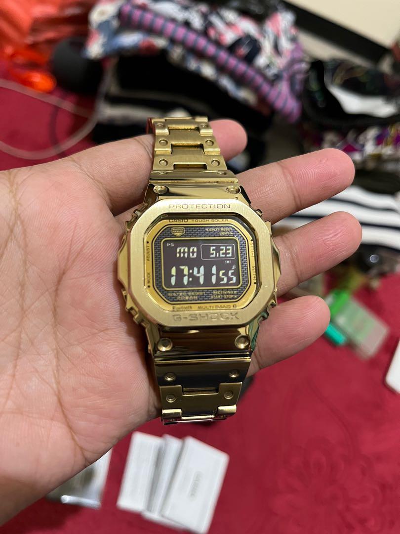 Casio G-Shock GMW-B5000GD-9DR Gold Original, Fesyen Pria, Jam Tangan di  Carousell