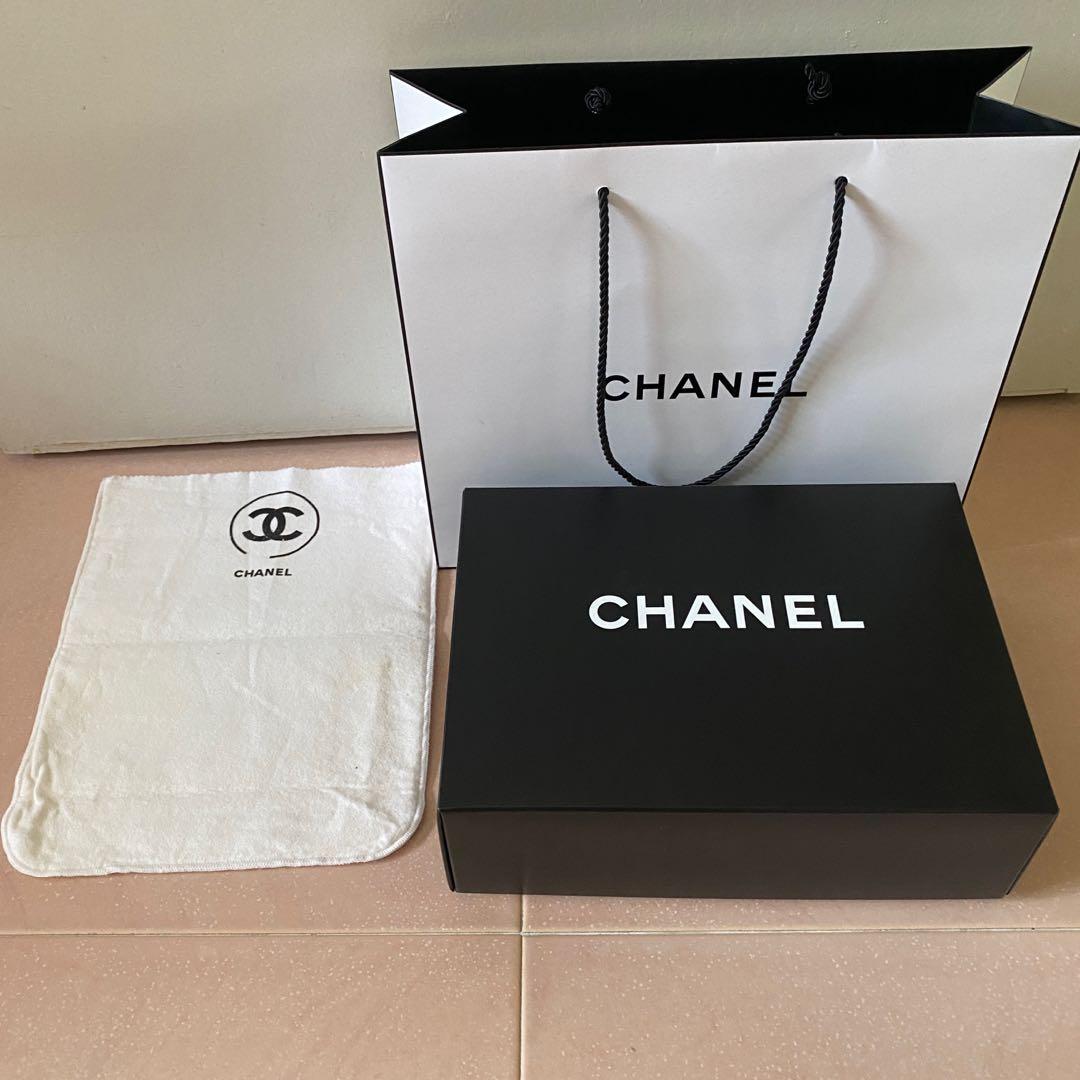 Chanel black paper box