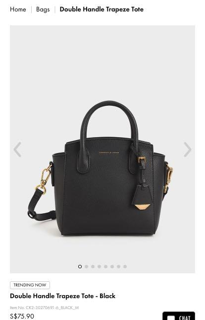 Charles and keith trapeze hot sale bag