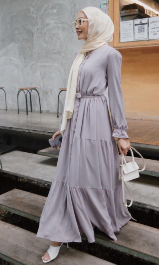 Chiffon jubah abaya Women s Fashion Muslimah Fashion Baju