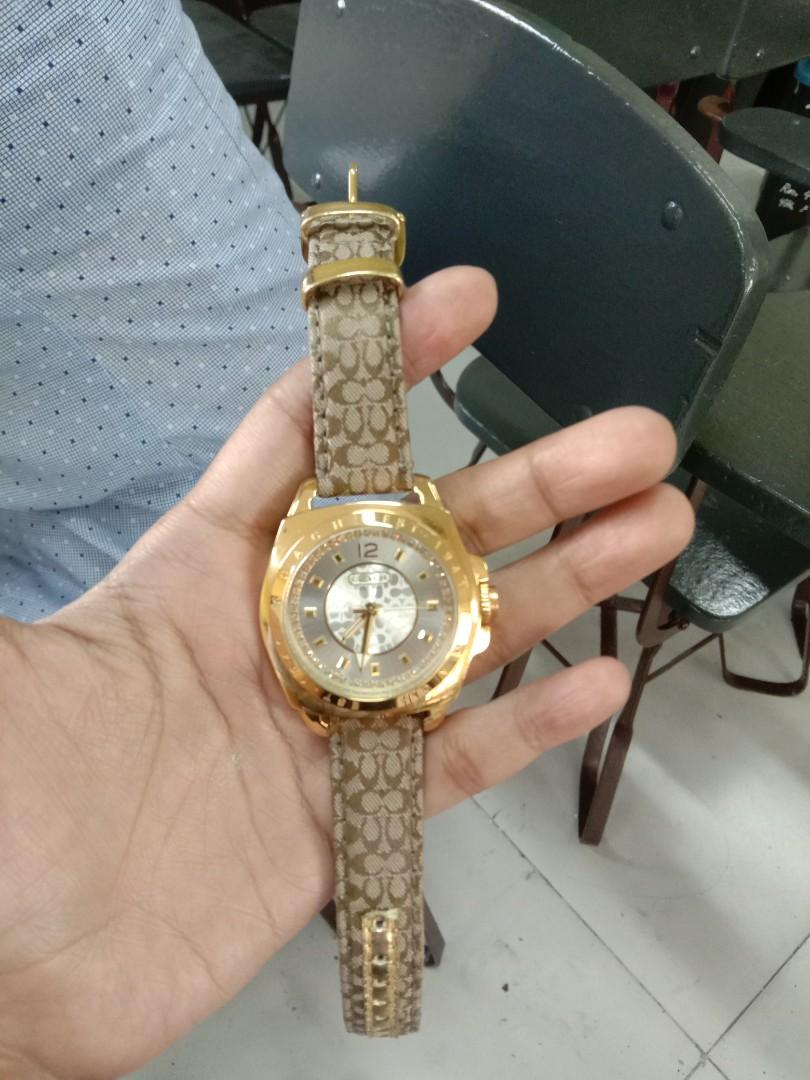Coach canvas strap best sale