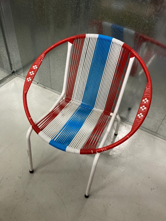COMFORTABLE RETRO STRING CHAIR (USED), Furniture & Home Living ...