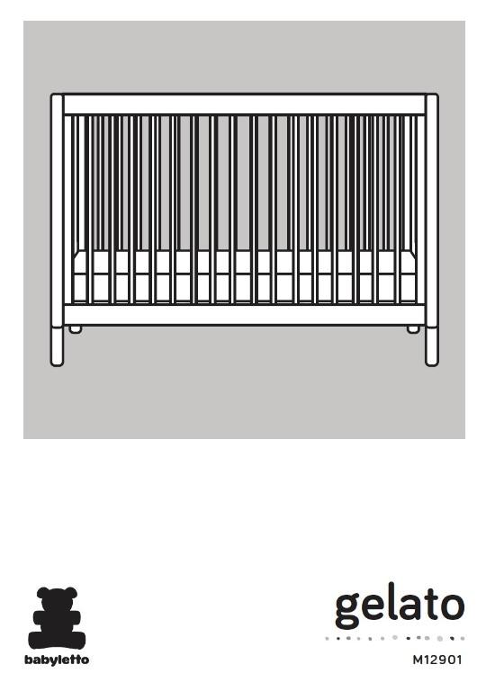 Babyletto/Gelato 3in1 Convertible Crib White including mattress and